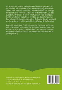 Text über Martin Luthers Katechismen und deren Bedeutung. Herausgeber: Lutherische Theologische Hochschule Oberursel.