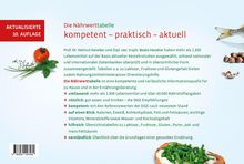 Aktualisierte 10. Auflage der Nährwerttabelle. Kompetent, praktisch, aktuell. Enthält Texte zu Inhalten und Vorteilen der Tabelle.