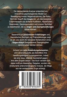 Ein psychologisches Modell zur Bewältigung innerer Negative. Hintergrund: Fantasieillustration mit Fabelwesen und Tieren.