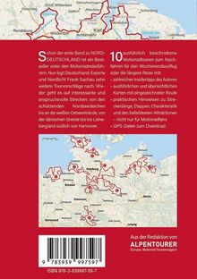 Texte bewerben Motorradtouren in Norddeutschland. Karten zeigen Routen in Norddeutschland um Städte wie Hamburg und Kiel.