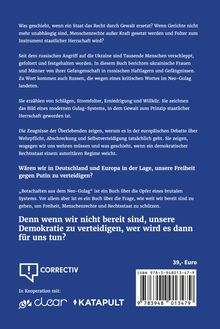 Ein blaues Cover mit Text über staatliche Gewalt in Russland, Freiheit und Demokratie. Logos von Correctiv, Clear, Katapult.