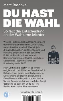 Marc Raschke: Du hast die Wahl, Buch