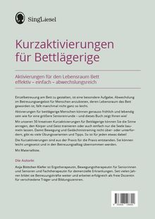 Anja Böttcher-Kiefer: Kurzaktivierungen für Bettlägerige, Buch