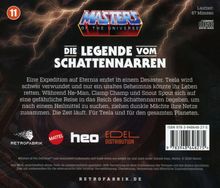 "Die Legende vom Schattennarren." Logos: Masters of the Universe, Mattel, heo, EDEL DISTRIBUTION, RETROFABRIK. Texte: Laufzeit: 67 Minuten.