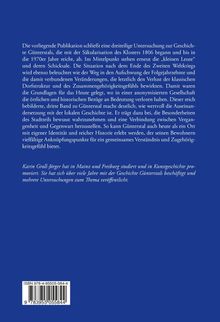 Ein Text in Weiß auf Blau beschreibt eine Untersuchung zur Geschichte Günterstals seit 1806. Unten: ISBN und Autorinfo.