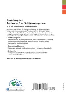 Kurt Guth: Einstellungstest Kaufmann / Kauffrau für Büromanagement, Buch