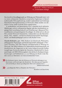 Claudia Bullerjahn: Grundlagen der Wirkung von Filmmusik, Buch