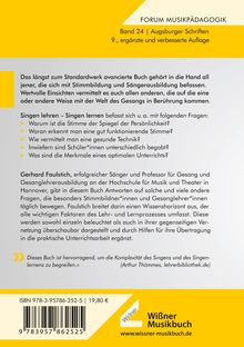 Gerhard Faulstich: Singen lehren - Singen lernen, Buch