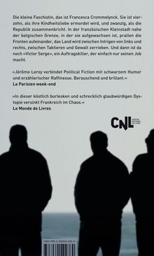 Texte erzählen von Francesca Crommelynck, Intrigen, Gewalt und einem Auftragskiller. Unten Silhouetten vor Meereshorizont.
