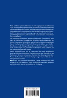 Ein blaues Cover mit weißem Text: Beschreibung von festen Fahrbahn-Systemen, Buch für Planer und Ingenieure, ISBN unten.