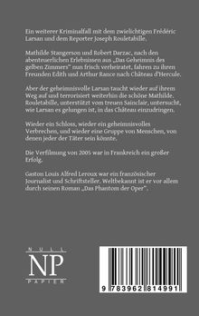 Gaston Leroux: Das Parfüm der Dame in Schwarz, Buch