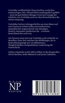 Kurt Tucholsky: Schloss Gripsholm, Buch