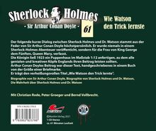 Sherlock Holmes (61) Wie Watson den Trick lernte, CD