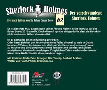 Sherlock Holmes (62) Der verschwundene Sherlock Holmes, CD