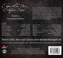Edgar Allan Poe &amp; Auguste Dupin (21) Tod Eines Feindes, CD