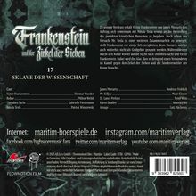 Frankenstein und der Zirkel der Sieben (17) Sklave Der Wissenschaft, CD