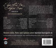 Edgar Allan Poe &amp; Auguste Dupin (25) Das Goldene Kalb, CD