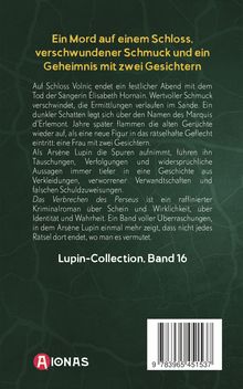 Ein Mord auf einem Schloss, verschwundener Schmuck, geheimnisvolle Frau. Lupin-Collection, Band 16. Aionas-Logo sichtbar.