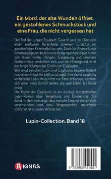 Ein Mord, ein gestohlenes Schmuckstück, eine Frau. Lupin-Collection, Band 18. Logo unten links: "Aionas".
