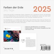 Farben der Erde - KUNTH 365-Tage-Abreißkalender 2025, Kalender