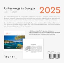 Unterwegs in Europa - KUNTH 365-Tage-Abreißkalender 2025, Kalender