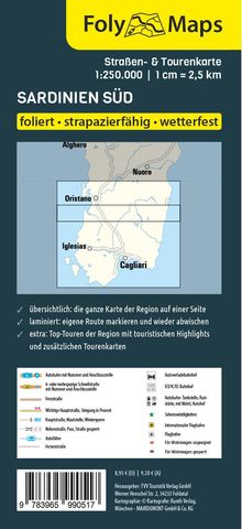 FolyMaps Sardinien Süd, Karten