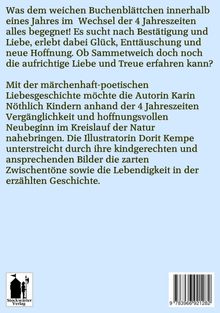 Text über die Suche nach Liebe und Jahreszeiten. Logo unten links zeigt eine mittelalterliche Figur mit Hellebarde.