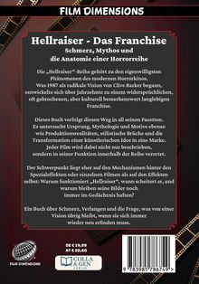 "Film Dimensions - Hellraiser - Das Franchise: Ein Buch über Schmerz, Verlangen und die Evolution einer Horrorreihen-Vision."