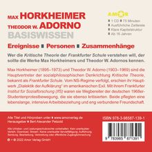 Bert Alexander Petzold: Max Horkheimer und Theodor W.Adorno-Basiswissen, CD