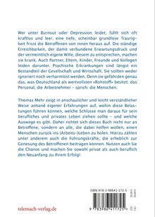 Thomas Mehr: Burnout, Buch