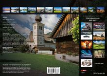 15% Rabatt-Code: GPF-2027. Bilder von Landschaften und Kalendern. Kirche mit Zwiebelturm und Holzhäusern im Hintergrund.