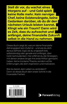 Gelber Text auf schwarzem Hintergrund: Stelle dir vor, du wachst auf und Geld spielt keine Rolle mehr. Handlungsempfehlung.