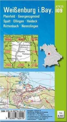 ATK25-I09 Weißenburg i.Bay. (Amtliche Topographische Karte 1:25000), Karten