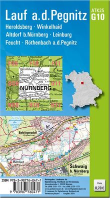 ATK25-G10 Lauf a.d.Pegnitz (Amtliche Topographische Karte 1:25000), Karten