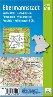 ATK25-E10 Ebermannstadt (Amtliche Topographische Karte 1:25000), Karten