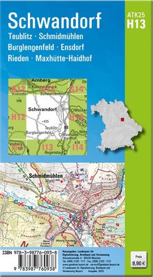 ATK25-H13 Schwandorf (Amtliche Topographische Karte 1:25000), Karten