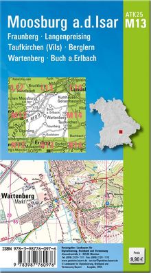 ATK25-M13 Moosburg a.d.Isar (Amtliche Topographische Karte 1:25000), Karten