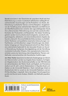 Text über die ästhetische und didaktische Bedeutung von Sound in der Musikpädagogik, Autor: Jan-Peter Herbst.