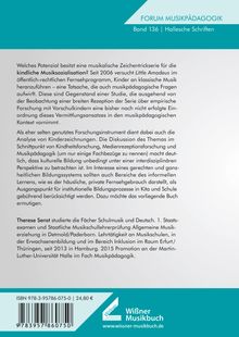 "FORUM MUSIKPÄDAGOGIK, Band 136 | Hallesche Schriften. ISBN 978-3-95786-075-0 | 24,80 €"

Text über Potenzial der Serie "Little Amadeus" für kindliche Musiksozialisation und Forschungsansätze. Therese Senst wird vorgestellt.