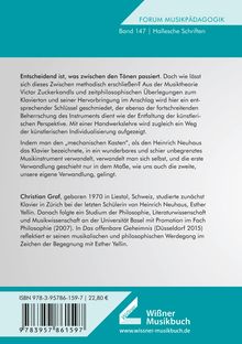 FORUM MUSIKPÄDAGOGIK, Band 147 | Hallesche Schriften. Text über Klavierton, Methode, Kunstperspektive. Autor: Christian Graf.
