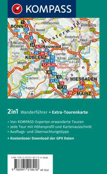Silvia Behla: KOMPASS Wanderführer Rheinsteig RheinBurgenWeg, 34 Etappen, Buch