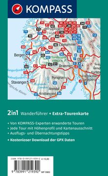 KOMPASS Wanderführer Norwegen Süd, Von Oslo bis zum Geirangerfjord, 75 Touren mit Extra-Tourenkarte, Buch