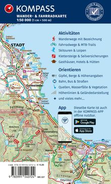 KOMPASS Wanderkarten-Set 227 Burgenland (2 Karten) 1:50.000, Karten