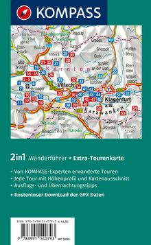 Wolfgang Heitzmann: KOMPASS Wanderführer Kärntner Seen, 55 Touren mit Extra-Tourenkarte, Buch