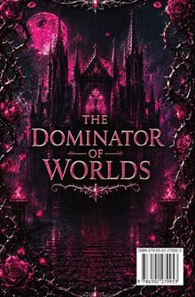 "The Dominator of Worlds" steht in großer Schrift über einem gotischen Schloss bei Vollmond, umgeben von Rosen und Dornen.