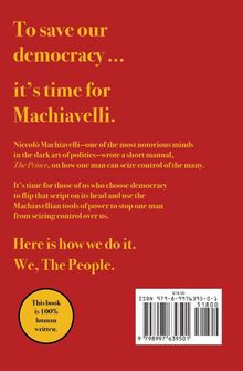 Ein roter Hintergrund mit gelbem Text: "To save our democracy ... it's time for Machiavelli." Unten ein Barcode und Preis.