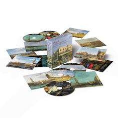 "VIVALDI The Complete Sacred Music" in einem CD-Set. CDs und Cover mit historischen Stadtansichten.