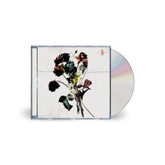 Text "EIGHT" in der Ecke, Illustration zeigt vertrocknete Blumen auf weißem Hintergrund. CD-Hülle sichtbar.