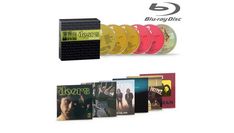 Texte: "Blu-ray Disc", "doors". Boxset mit mehreren CDs und Covers der Band "The Doors".