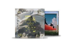 VWL, 33 1/3 RPM, Attention. Rechteckige Verpackung, transparente Hülle. Im Hintergrund Silhouette von Menschen mit rotem Rauch.